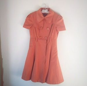 Bebe trench coat short sleeve